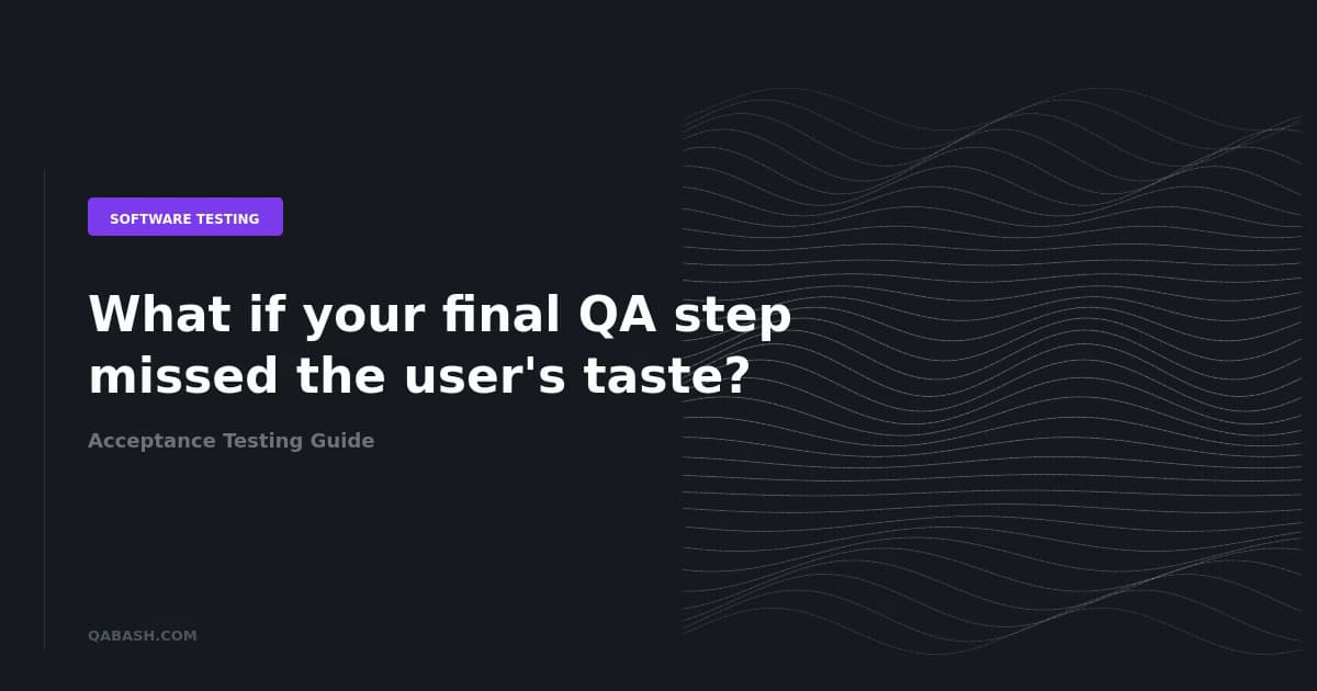 Acceptance Testing Guide