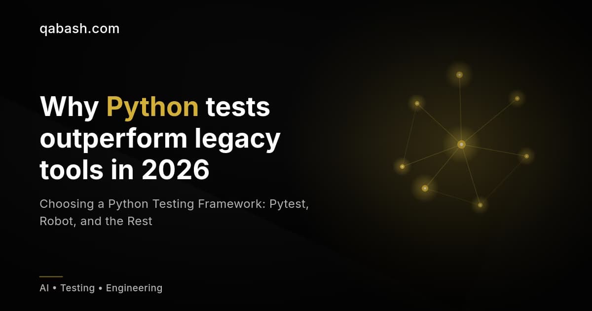 Choosing a Python Testing Framework: Pytest, Robot, and the Rest