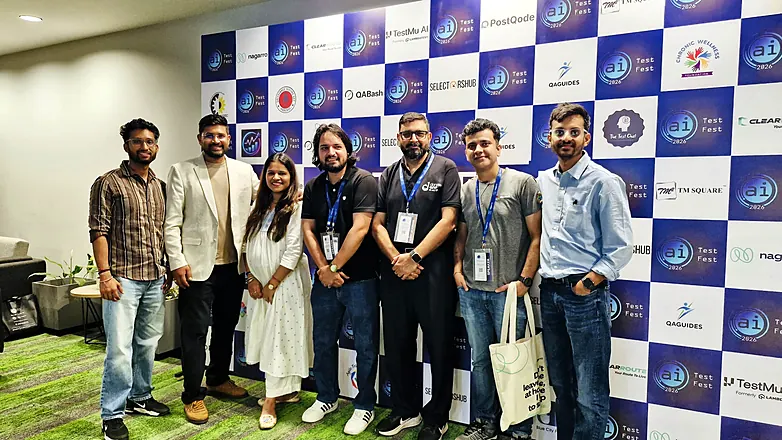 QA Bash members at a testing conference