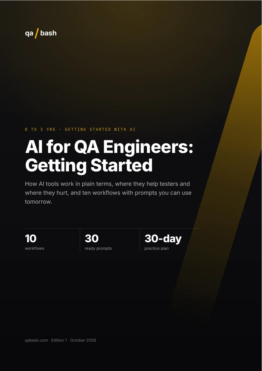 AI for QA Engineers: Getting Started — Cover