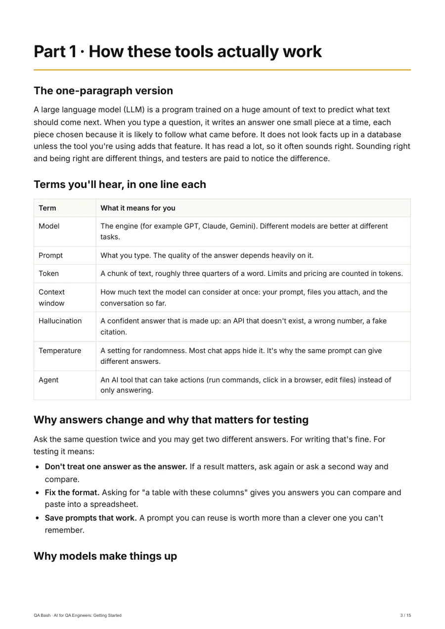 AI for QA Engineers: Getting Started — How these tools actually work